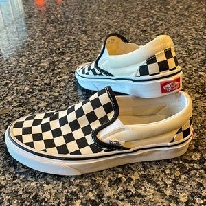 Vans checker black and white mens 4 womens 5.5 new without box